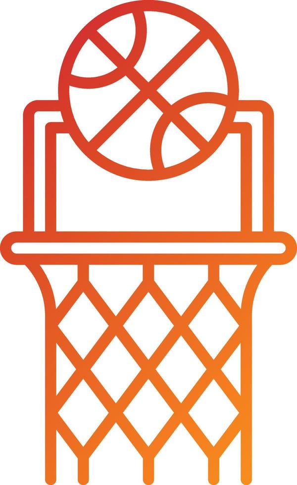 basketbal pictogramstijl vector