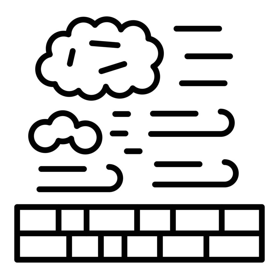 pictogramstijl zandstorm vector