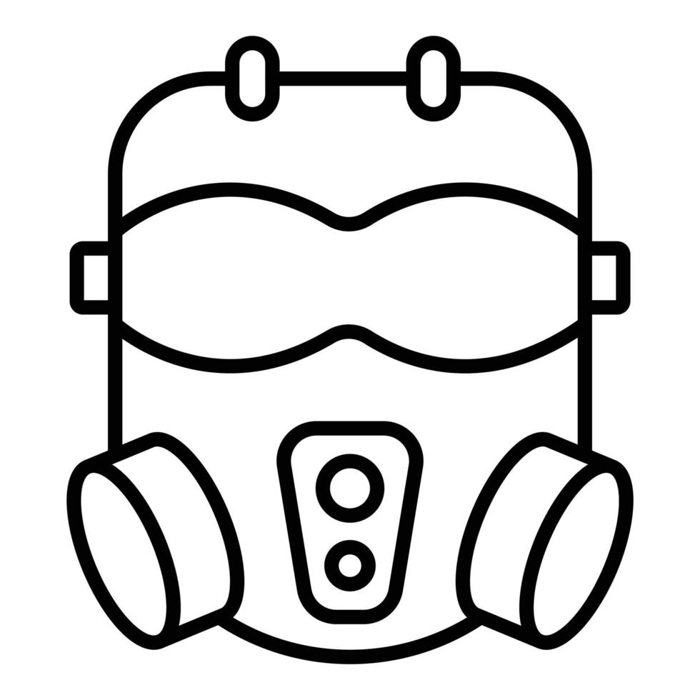 leger masker pictogramstijl vector