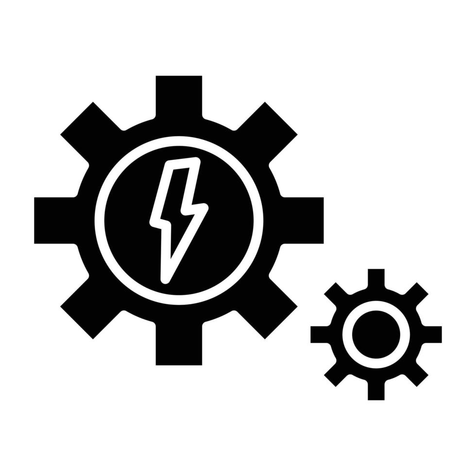 pictogramstijl energiesysteem vector