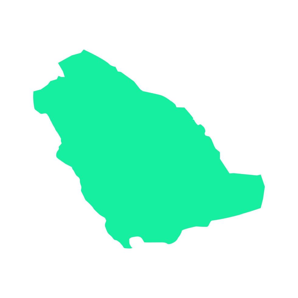 saoedi-arabië kaart geïllustreerd op een witte achtergrond vector