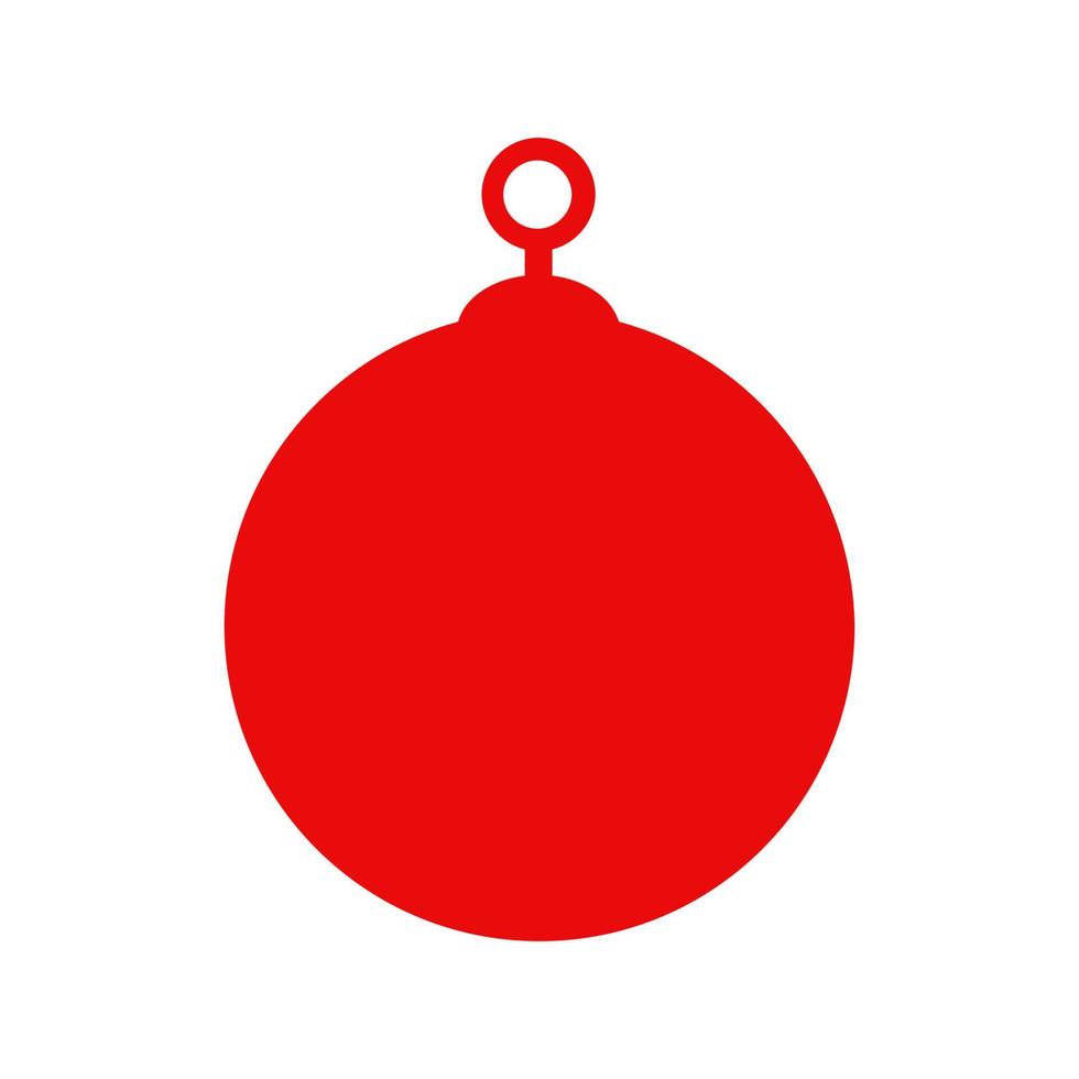 kerstbal geïllustreerd op een witte achtergrond vector