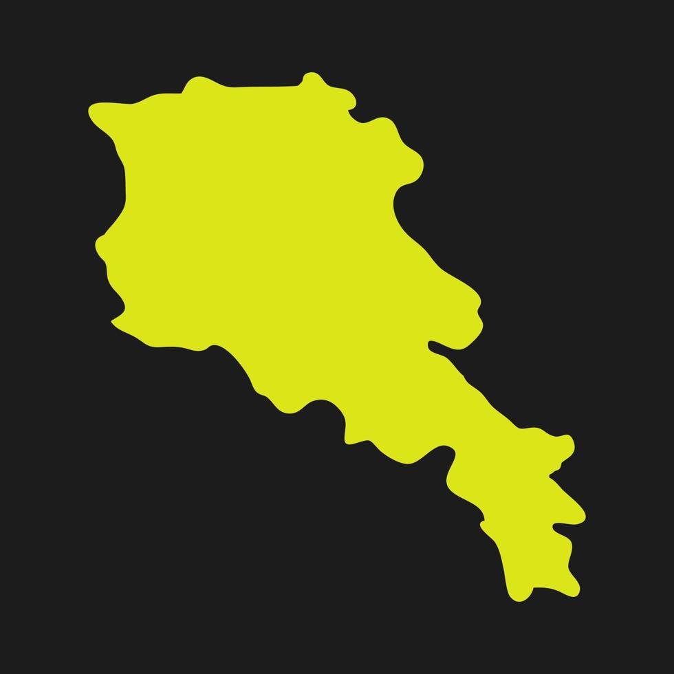 Armenië kaart geïllustreerd op een witte achtergrond vector