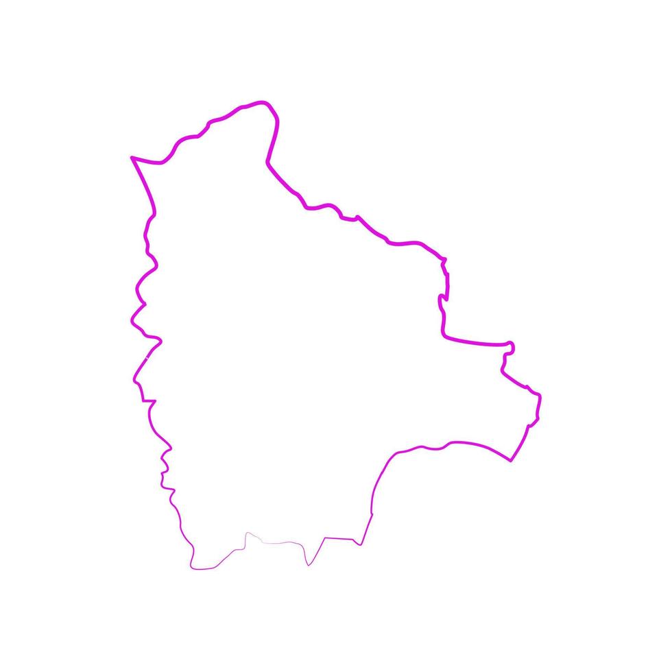 Irak kaart geïllustreerd op witte achtergrond vector