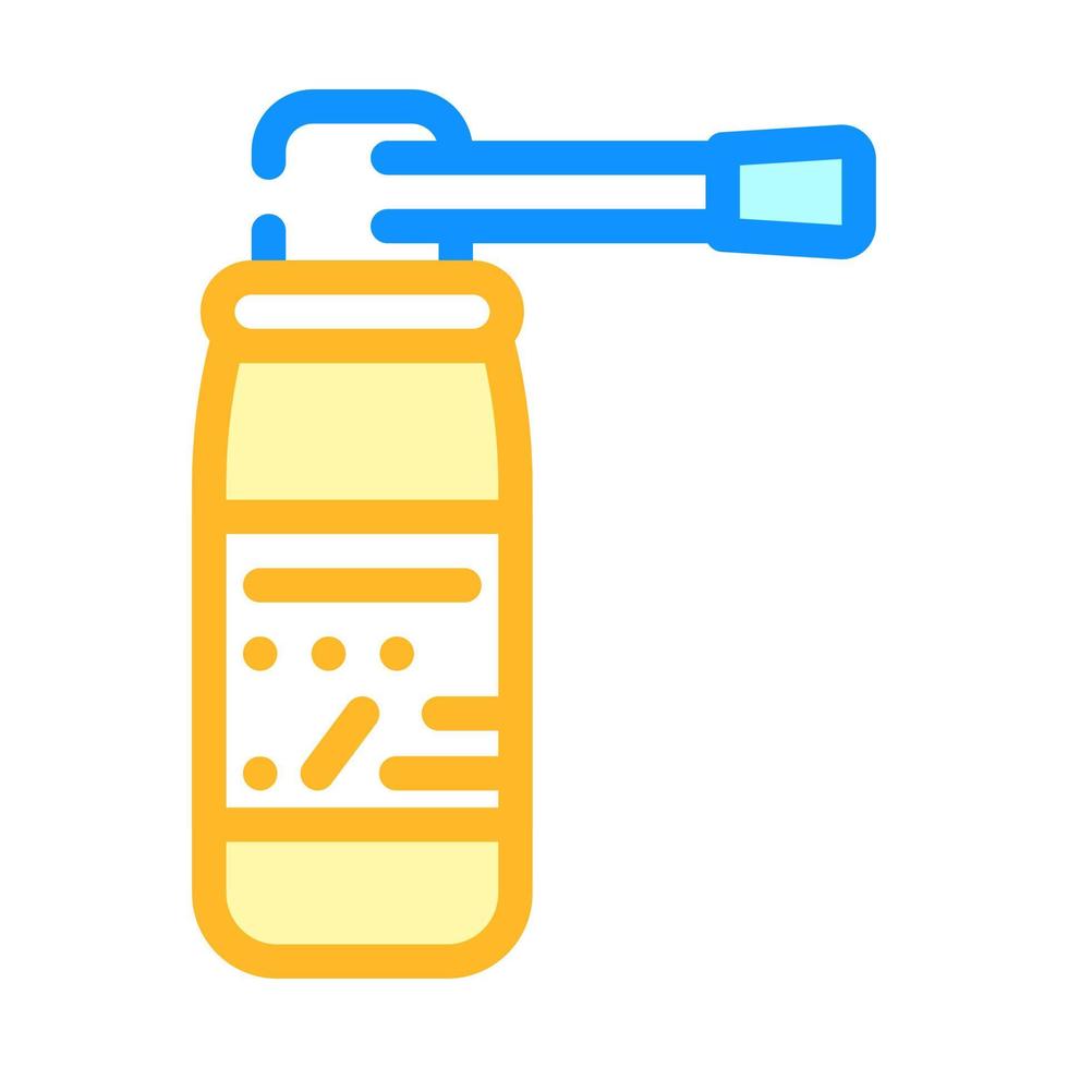 spray medicijnen kleur pictogram vectorillustratie plat vector