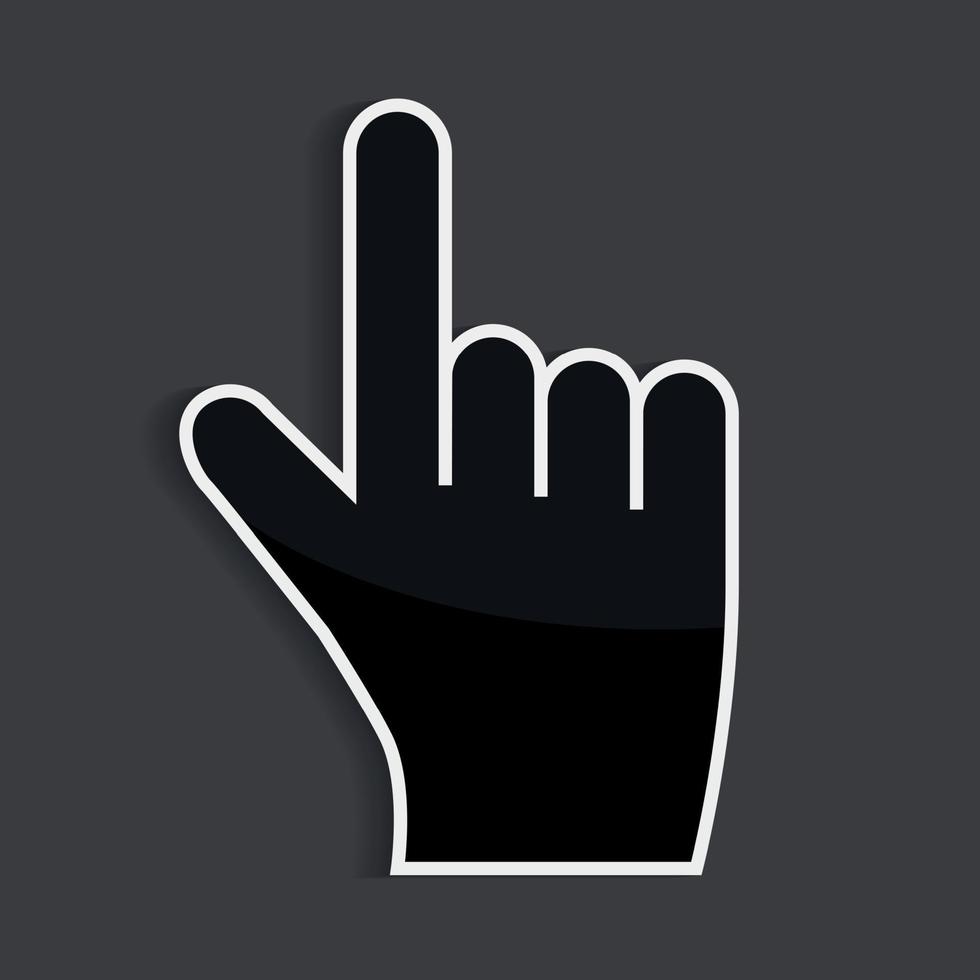 muis hand cursor vectorillustratie vector