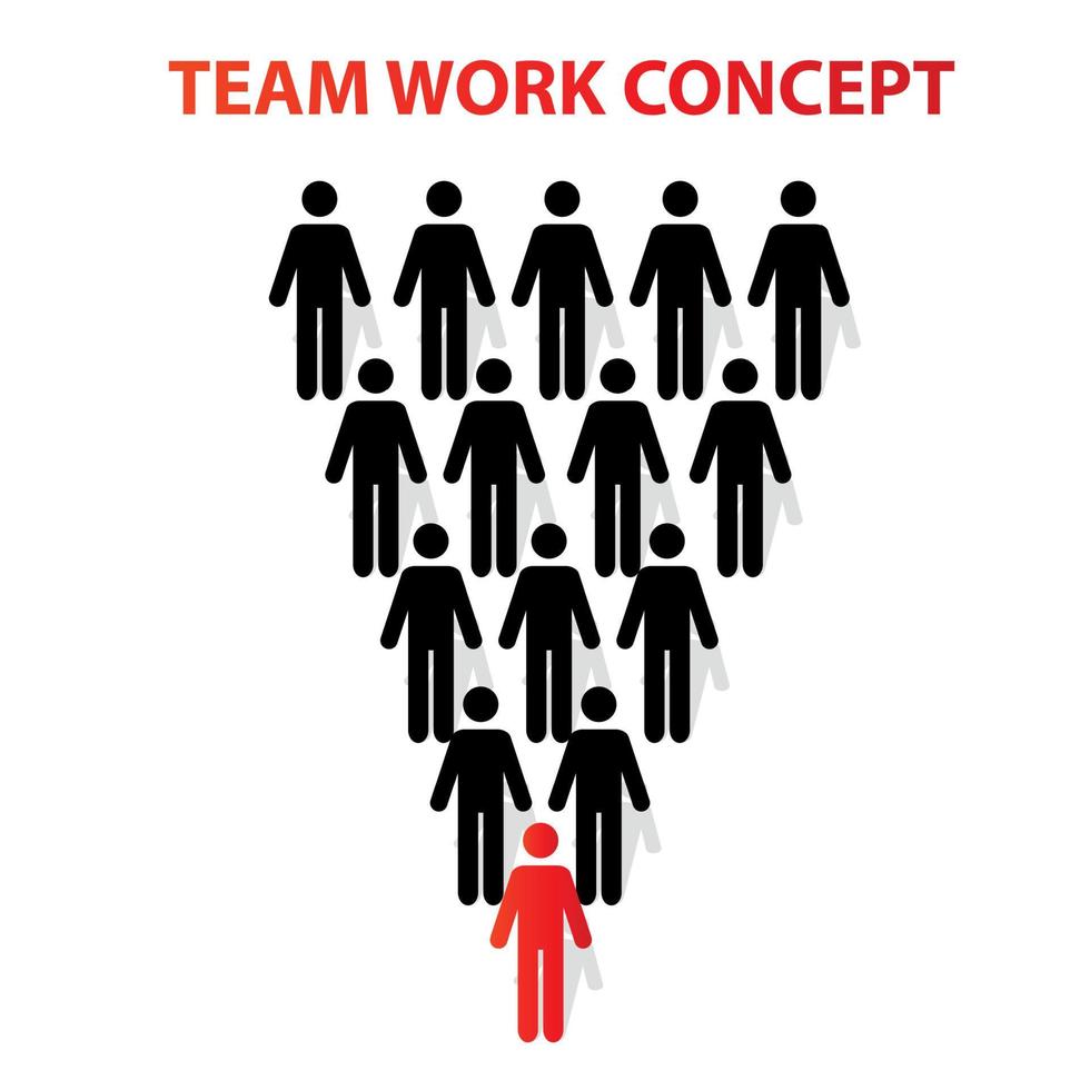 team werk concept vectorillustratie vector