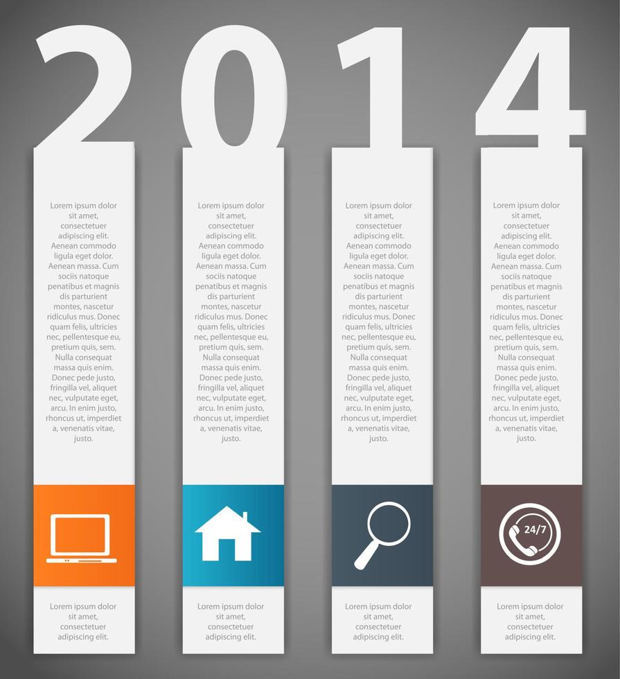 2014 gelukkig nieuwjaar achtergrond vectorillustratie vector