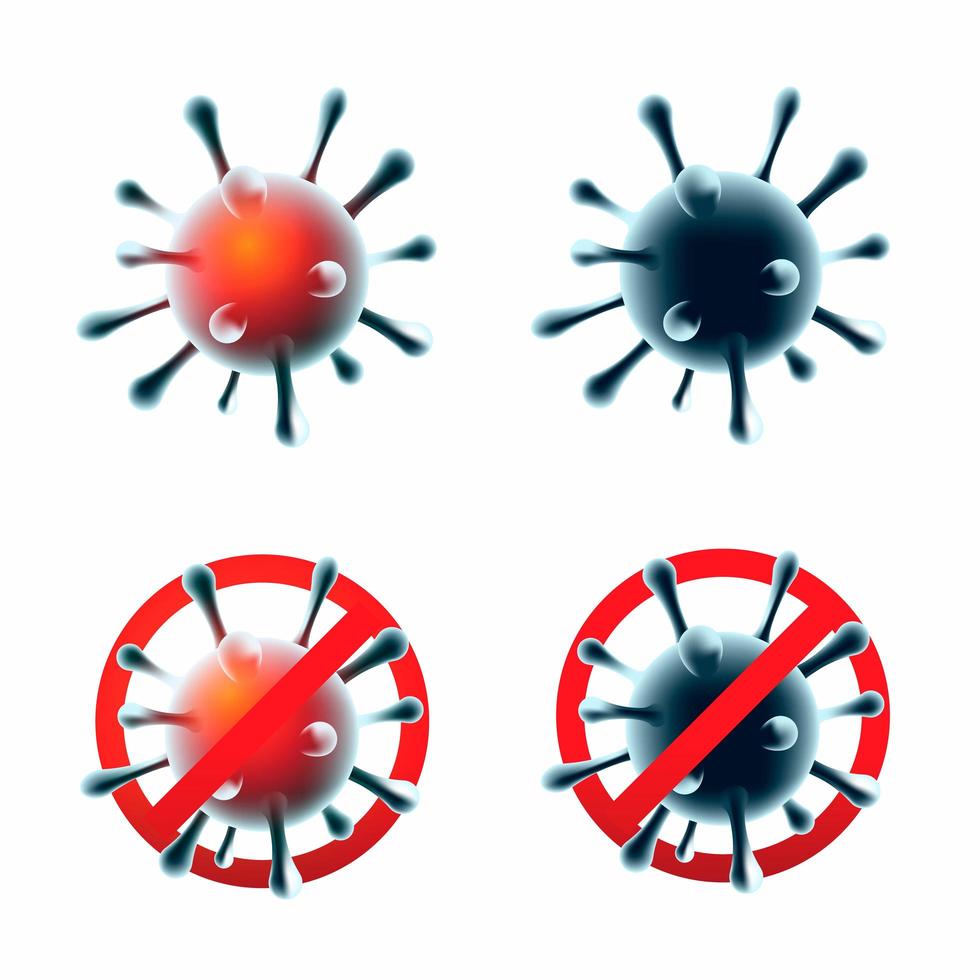 covid-19 corona-virusset vector