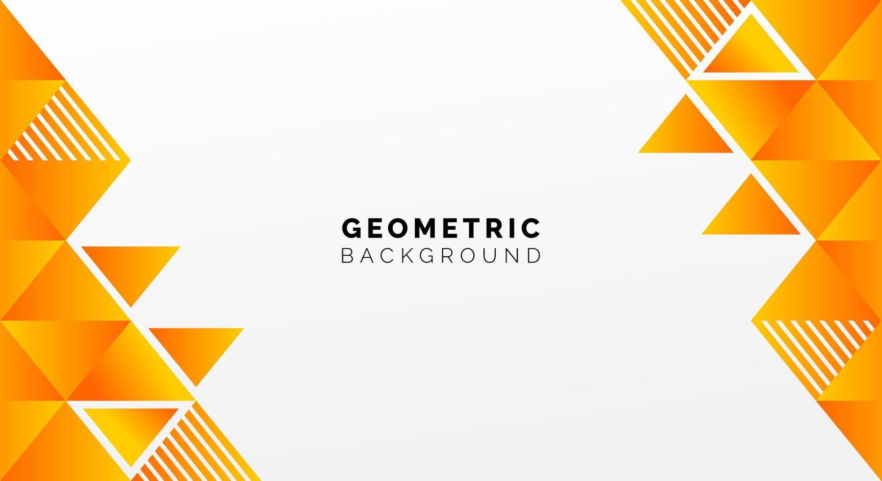 geometrische achtergrond vector oranje frame