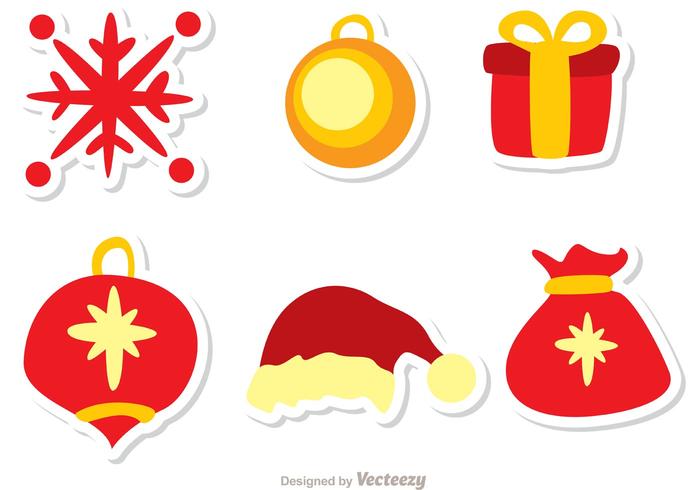 Kerst Decoratie Vector Pack 3