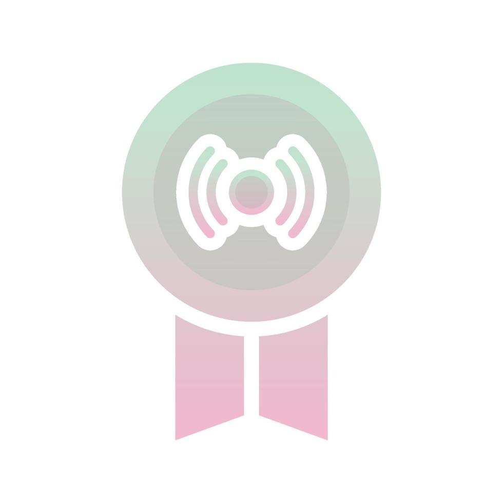 medaille live logo verloop ontwerp sjabloonpictogram vector
