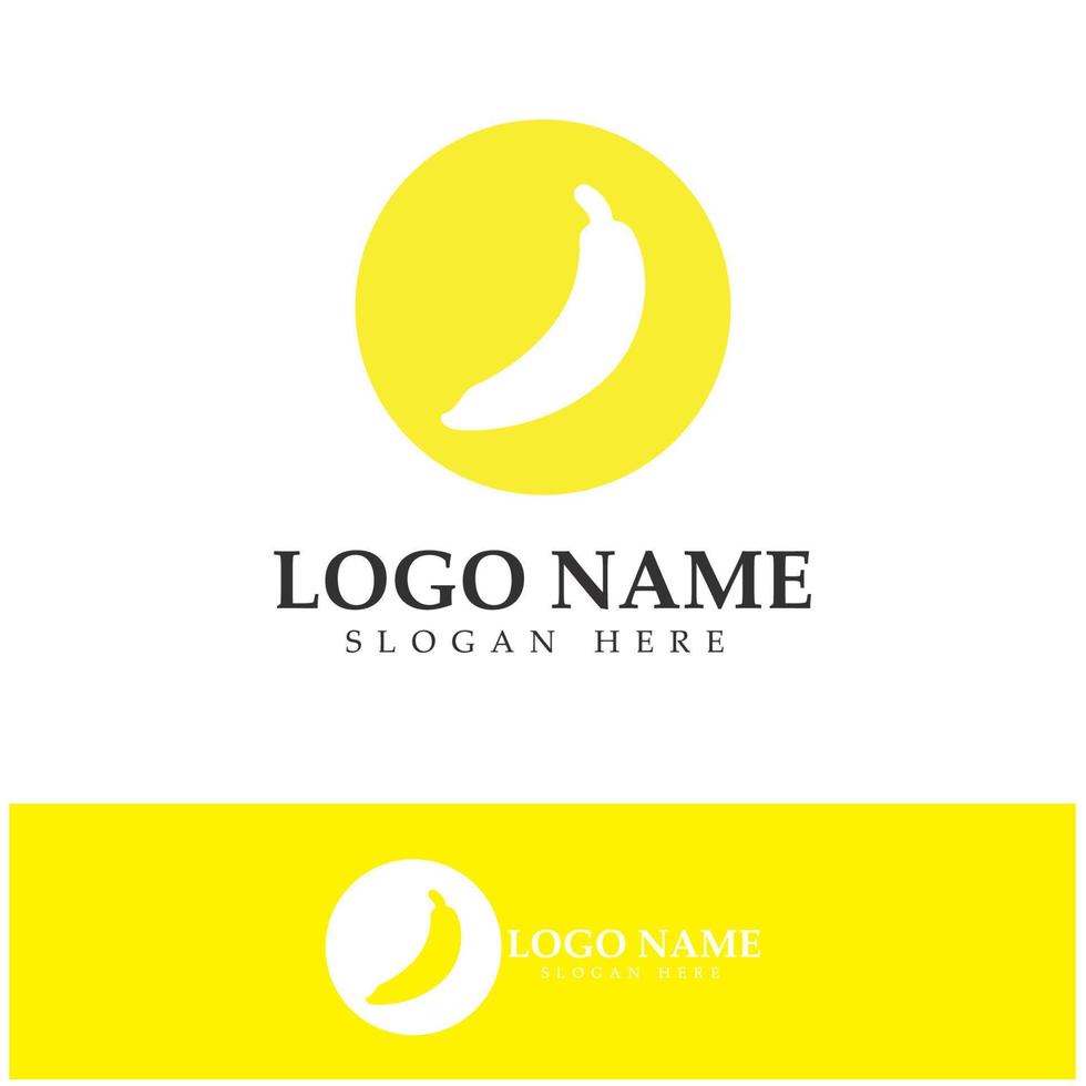 banaan fruit logo pictogram ontwerp vector