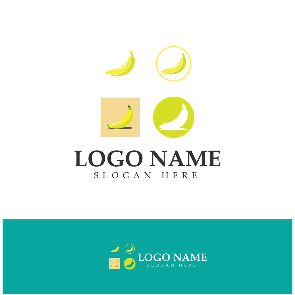 banaan fruit logo pictogram ontwerp vector