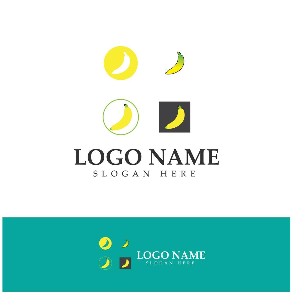 banaan fruit logo pictogram ontwerp vector