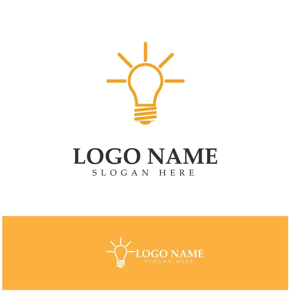 lamp gloeilamp logo ontwerp inspiratie vector pictogrammalplaatje