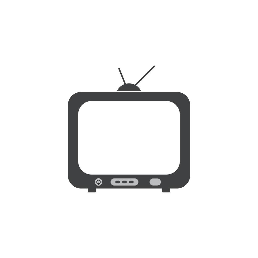 tv logo ontwerp plat pictogram vector