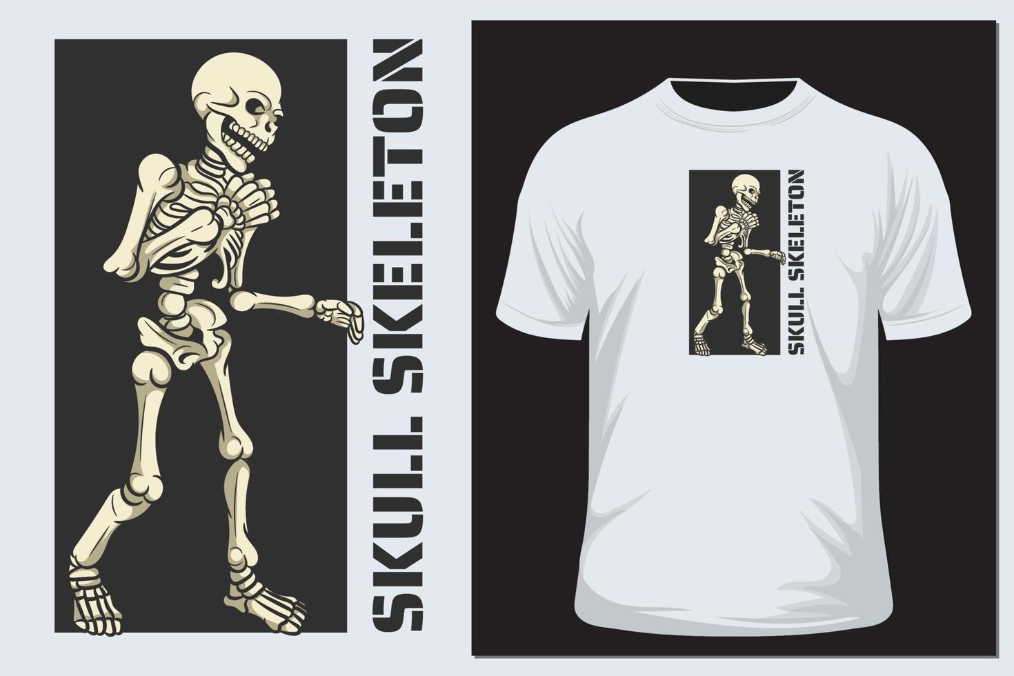 schedel skelet t-shirt vector