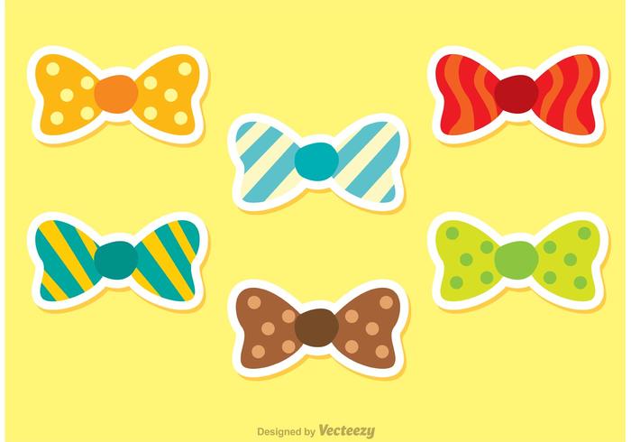 Set Van Vector Bow Ties