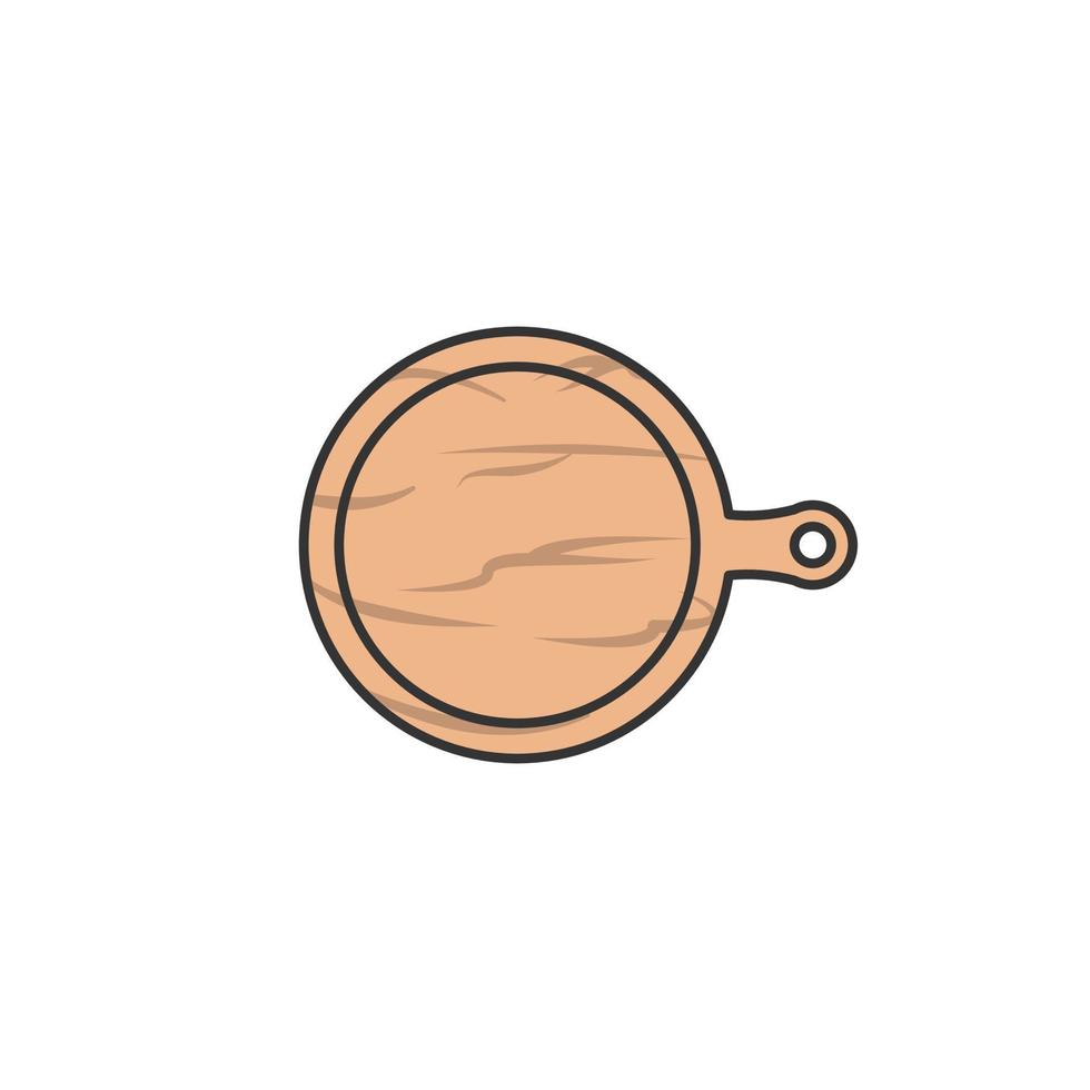snijplank icoon met cartoon stijl vector