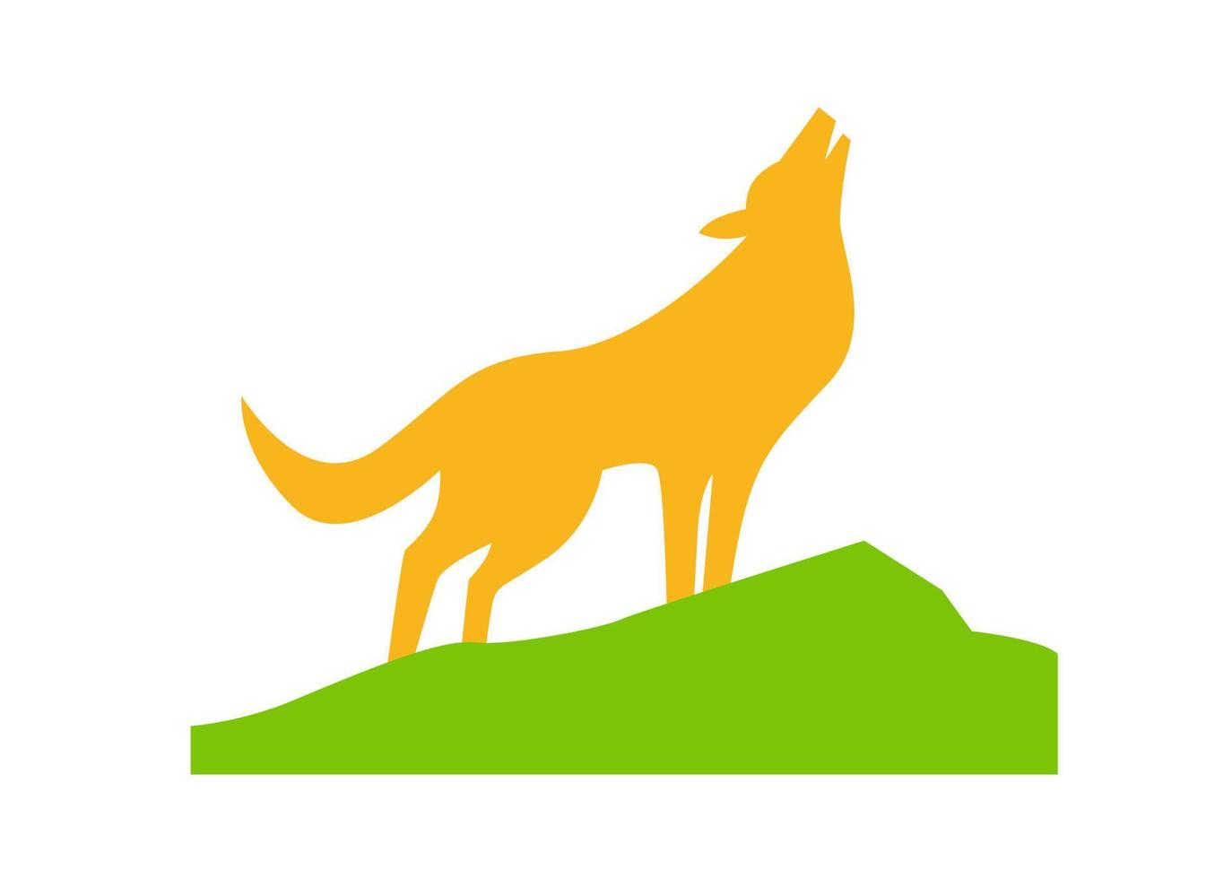 wolf vorm pictogram of symbool ontwerp vector