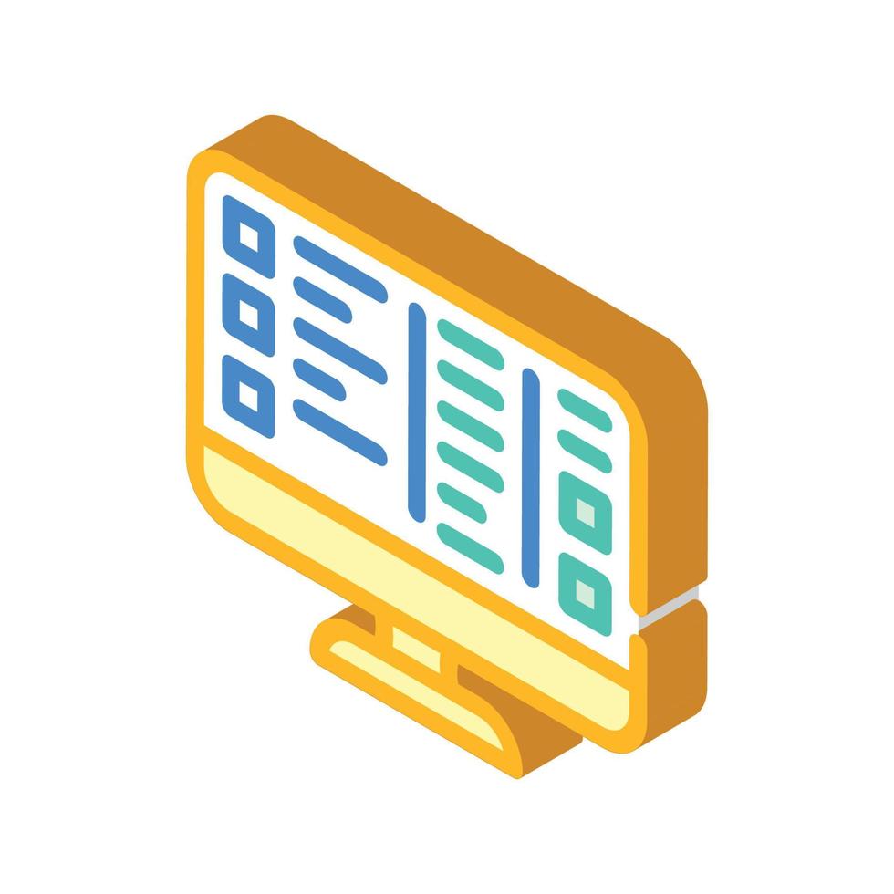 crm crew resource management isometrische pictogram vectorillustratie vector