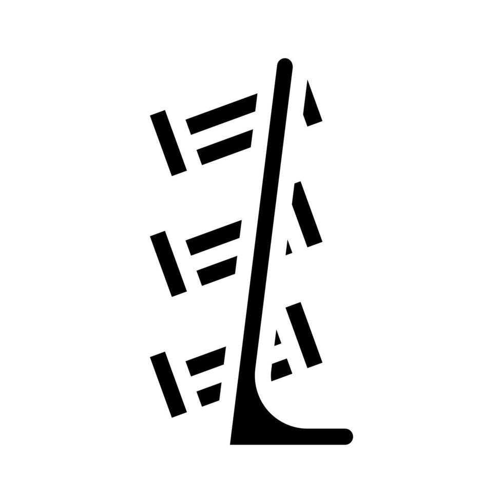 commerciële winkel meubilair glyph pictogram vectorillustratie vector
