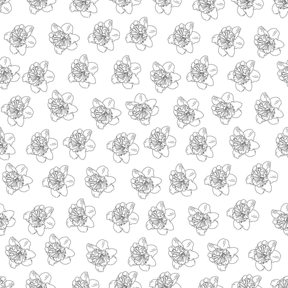 vintage bloemenachtergrond. naadloze vector patroon voor design en mode prints. overzicht bloemenpatroon met kleine bloemen. deftige stijl. voorraad vector.