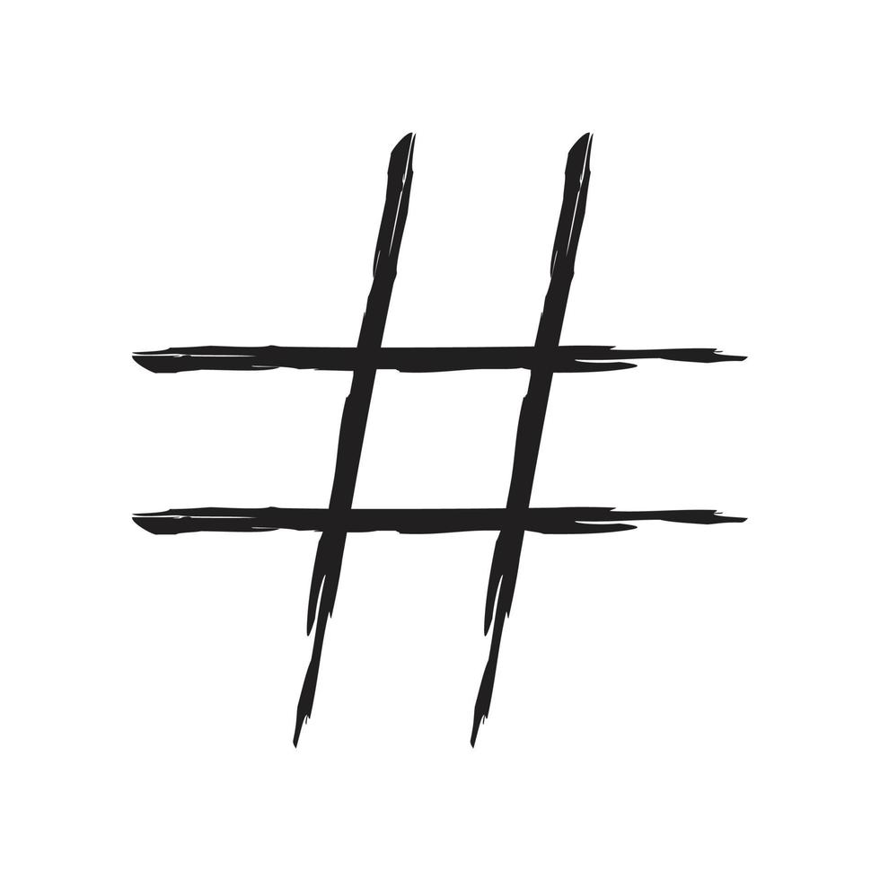 hashtag teken pictogram vector