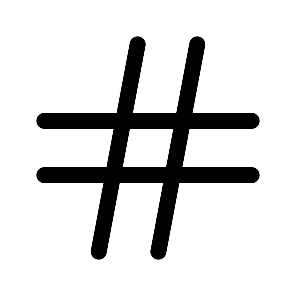 hashtag teken pictogram vector