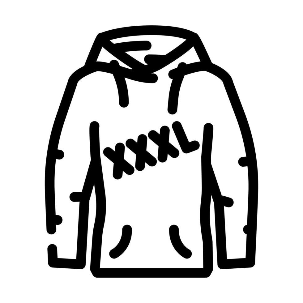 plus size kleding lijn pictogram vectorillustratie vector