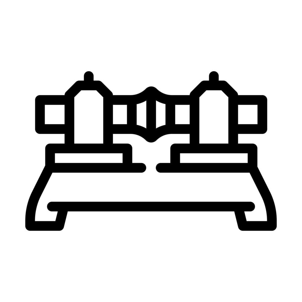 stomplassen lijn pictogram vectorillustratie vector