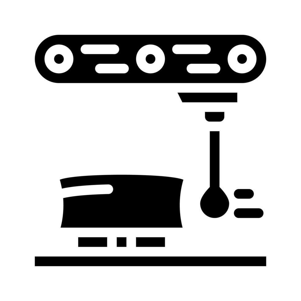 dimensie meter glyph pictogram vectorillustratie zwart vector