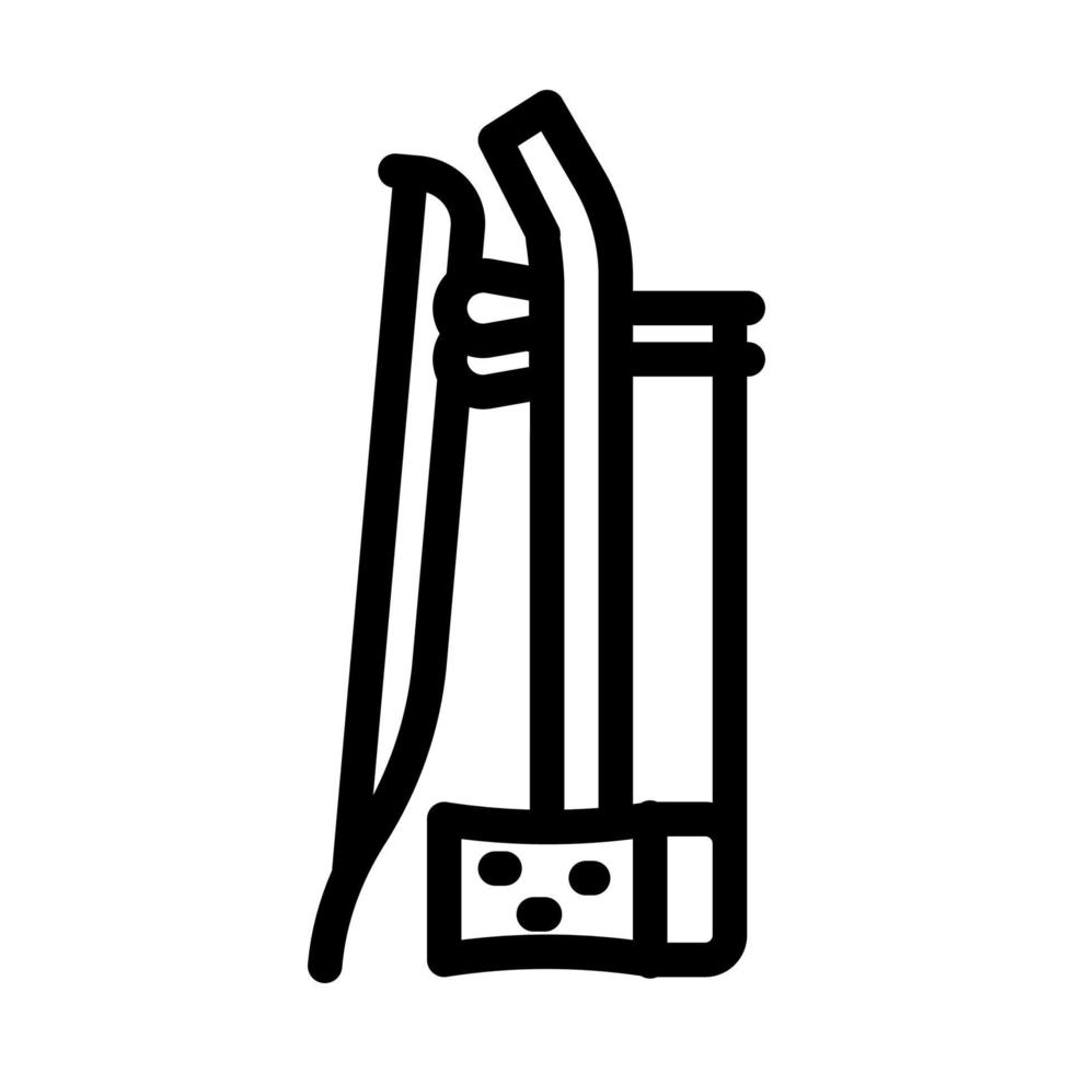 erhu chinese lijn pictogram vectorillustratie vector