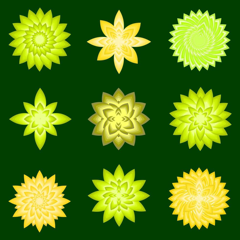 zomer groen vers botanische bloemist decoratie abstracte achtergrond vectorillustratie vector