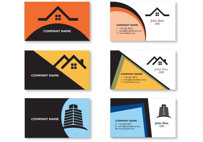 Modern Real Estate Visiting Card Design vector