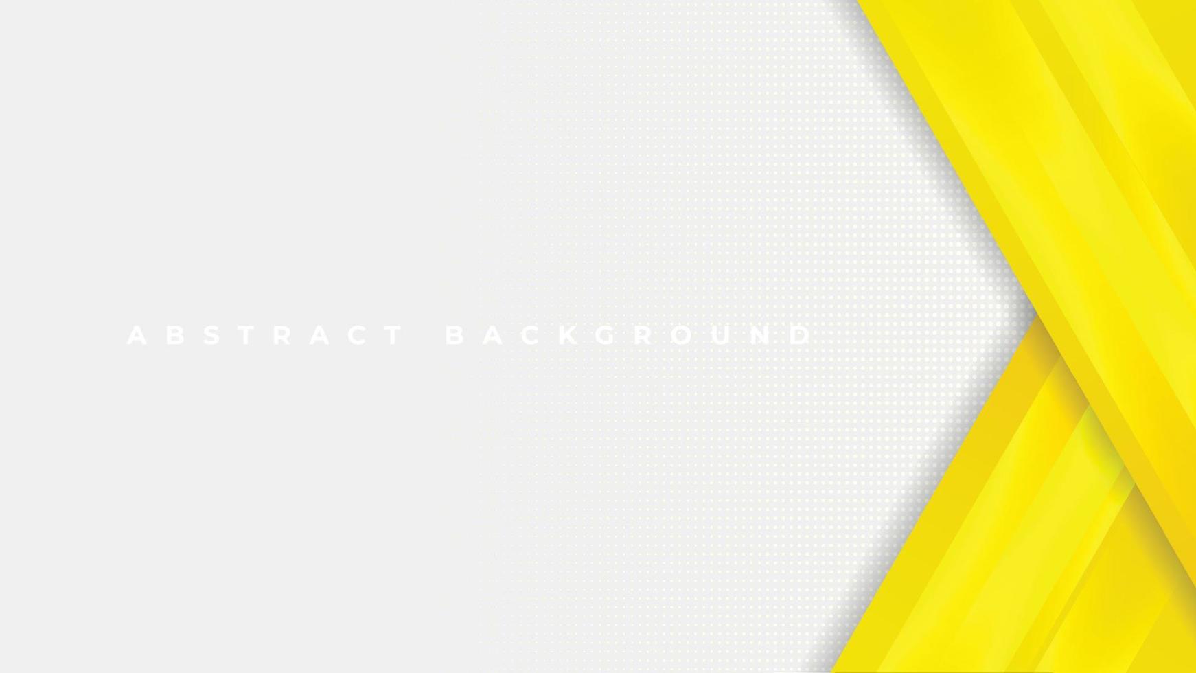 abstracte moderne gele geometrische op witte achtergrond met stippen. blauwe dynamische vectorachtergrond met diagonale lijnen. vector illustratie