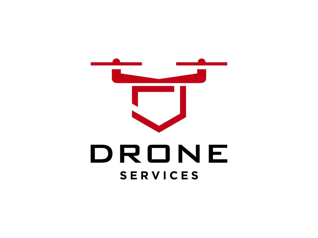 letter j drone logo vector sjabloonpictogram. fotografie drone-vector. quad copter vector pictogram