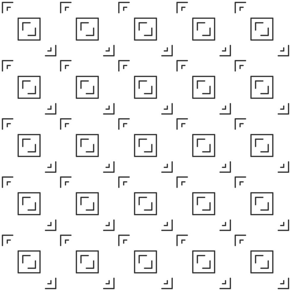 abstracte naadloze patroon, zwart-wit overzicht van aspect pixel perfect. ontwerp geometrische textuur om af te drukken, vectorillustratie vector