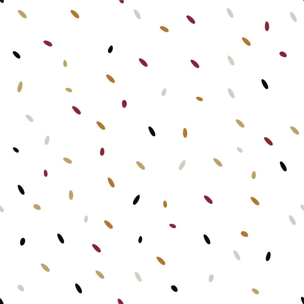 naadloos patroon, vallende confetti of ei met witte achtergrond, vectorillustratie vector