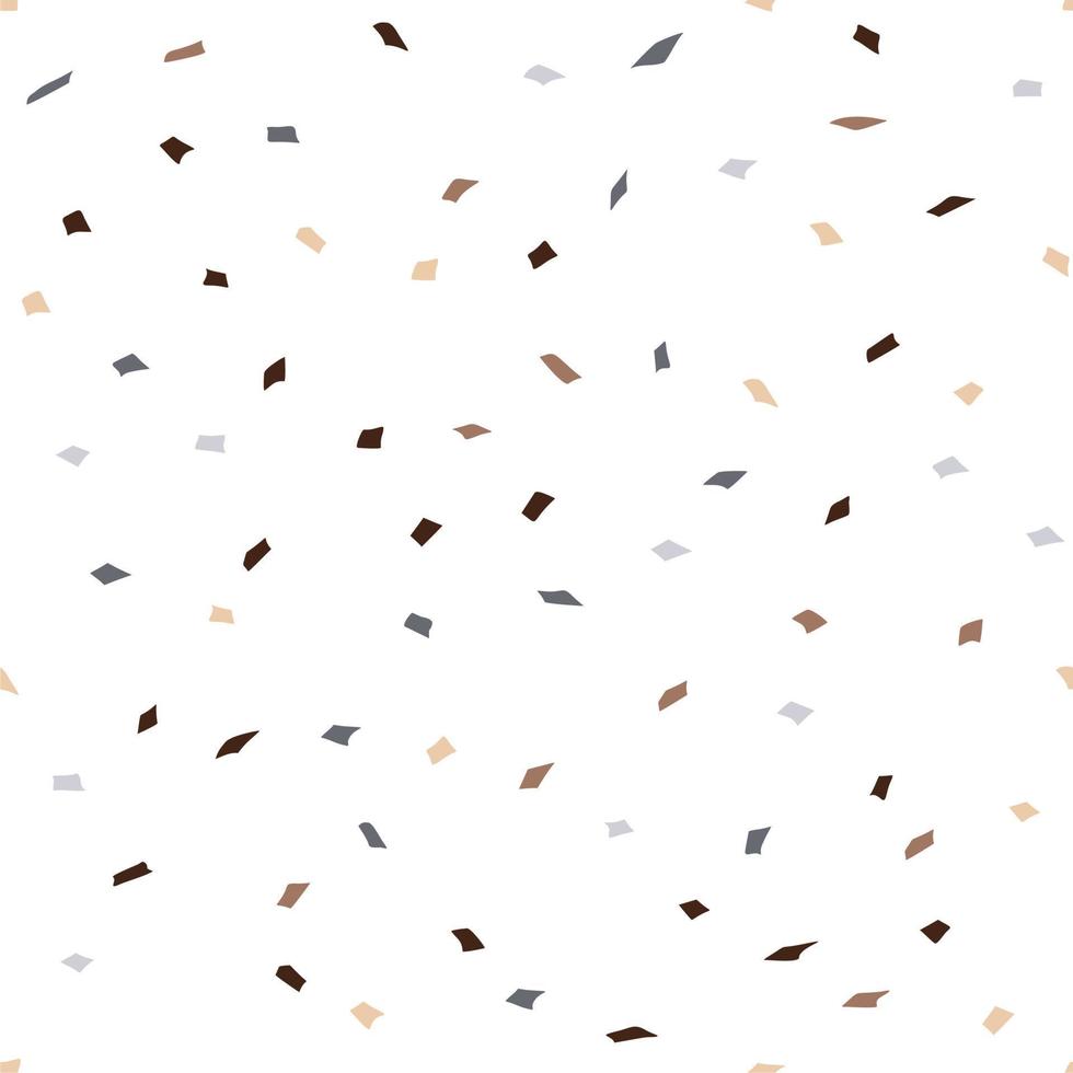 naadloze patroon, abstracte vallende confetti met witte achtergrond, vectorillustratie vector