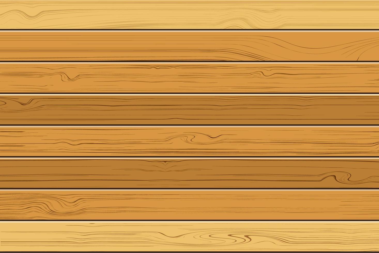 textuur van bruin houten met horizontale planken planken, vectorillustratie vector