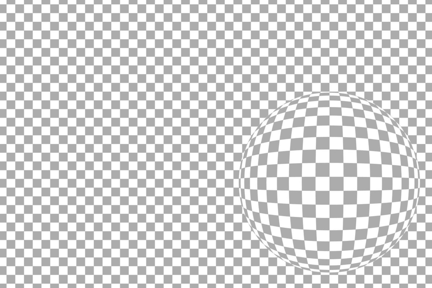 grijs geruit patroon horizontaal met fisheye-lenseffect, vectorillustratie vector