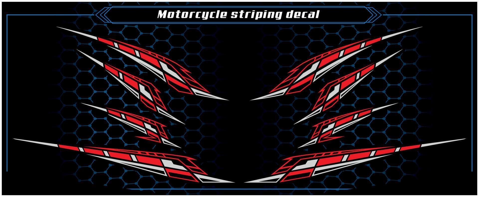 motorfiets striping sticker vector