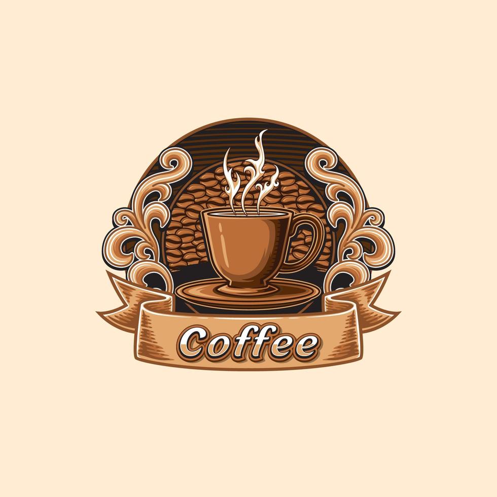 logo voor coffeeshop vector