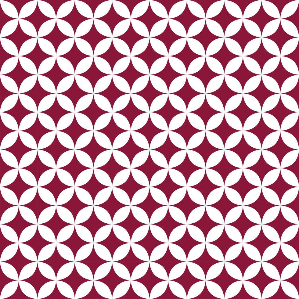 Qatar vlag kleur identiteit ruitvorm naadloos patroon ook bekend als kawung patroon batik in Indonesische traditionele kunst vector