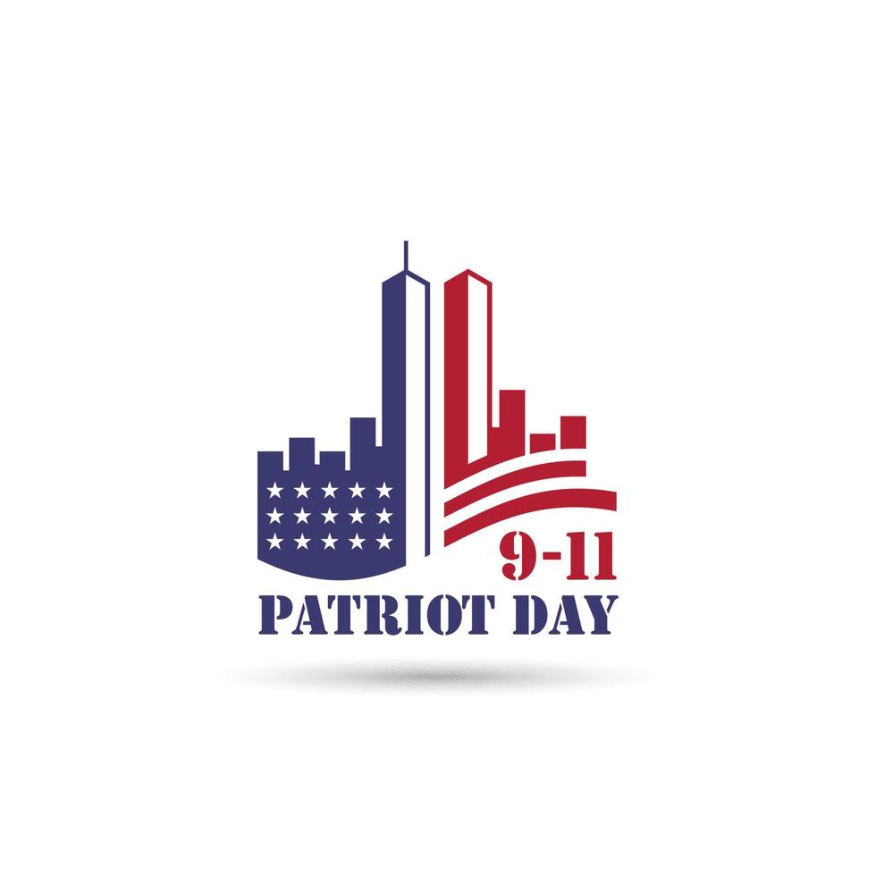 patriotten dag. patriot dag logo. patriot dag vector ontwerp illustratie. patriot dag gedenkteken.