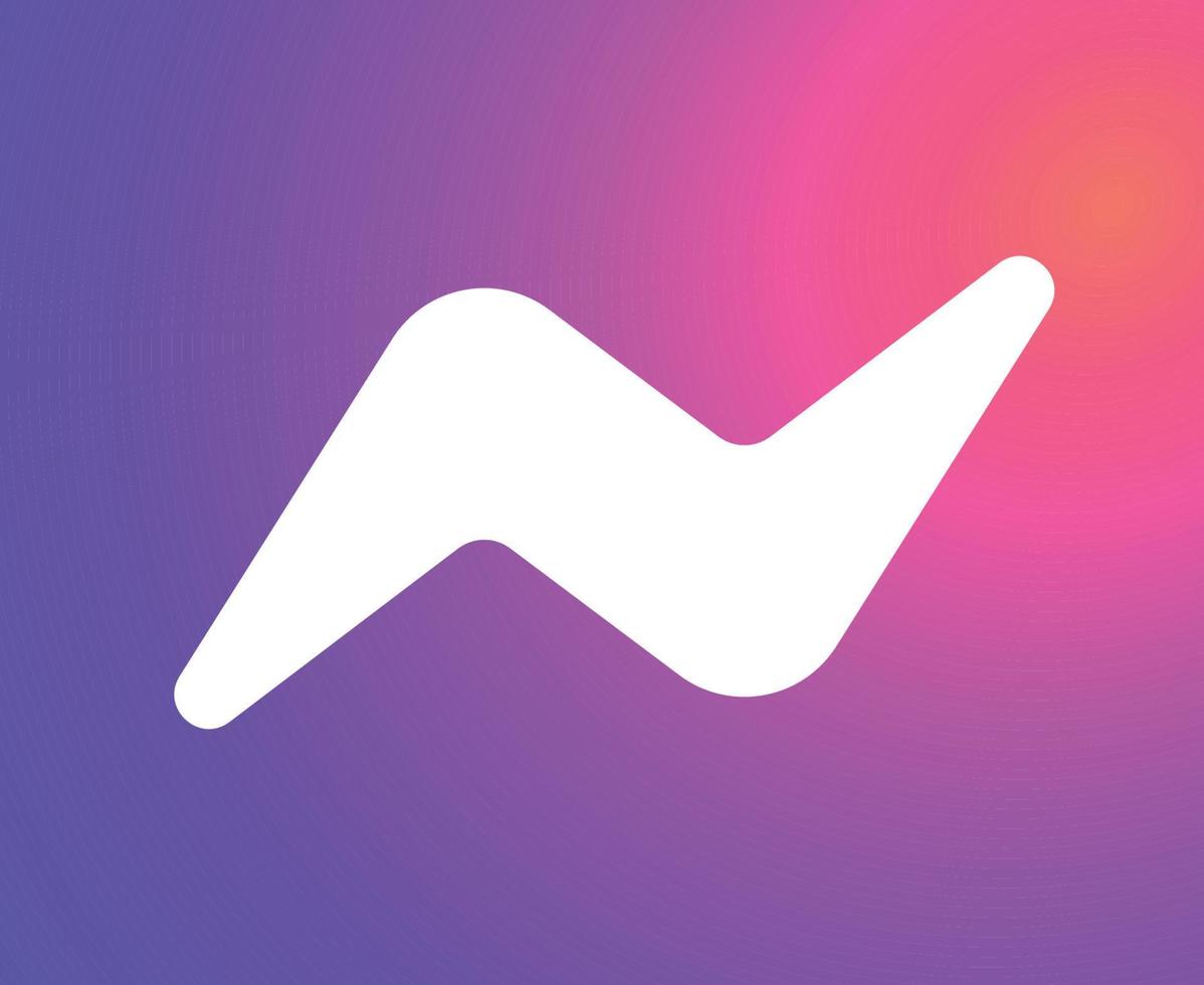 messenger sociale media pictogram logo abstract symbool vectorillustratie vector
