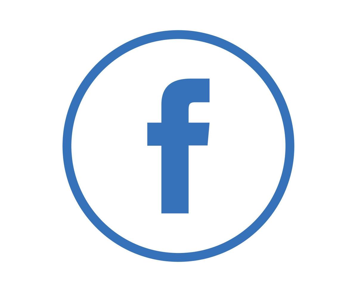 facebook sociale media pictogram abstract symbool ontwerp vectorillustratie vector
