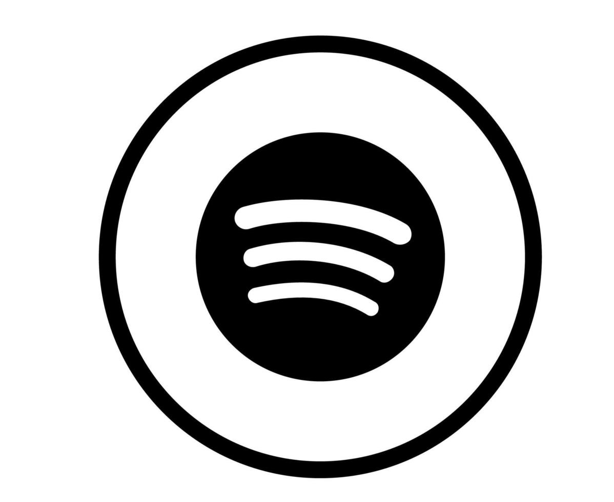 spotify sociale media ontwerp pictogram symbool logo vectorillustratie vector